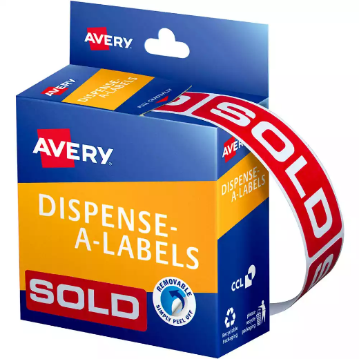 Picture of AVERY 937307 MESSAGE LABELS SOLD 19 X 64MM PACK 250