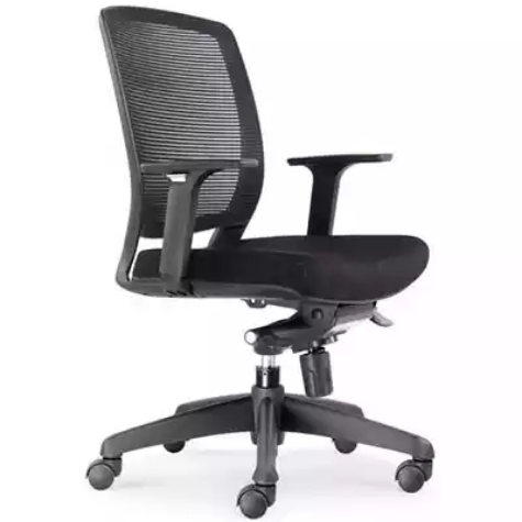 Picture of RAPIDLINE HARTLEY TASK CHAIR MEDIUM MESH BACK ARMS BLACK