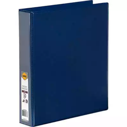 Picture of MARBIG CLEARVIEW INSERT RING BINDER 4D 38MM A4 BLUE