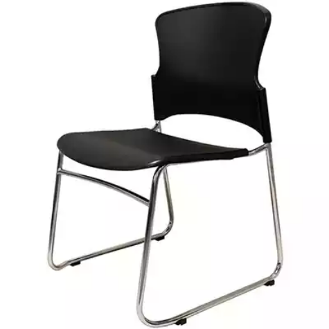 Picture of RAPIDLINE ZING VISITORS CHAIR CHROME SLED BASE PP BLACK