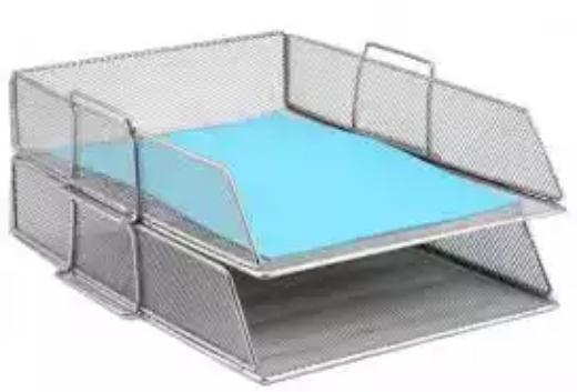 Picture of ITALPLAST WIRE MESH DOCUMENT TRAY A4 SILVER