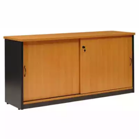 Picture of OXLEY CREDENZA 1800 X 450 X 730MM CHERRY/IRONSTONE