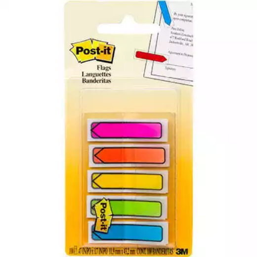 Picture of POST-IT 684-ARR2 ARROW FLAGS 5 BRIGHT ASSORTED PACK 100