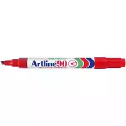 Picture of ARTLINE 90 PERMANENT MARKER CHISEL 2-5MM RED