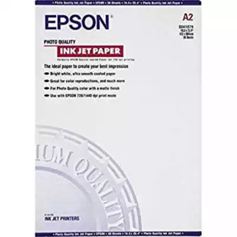 Picture of EPSON S041079 GLOSSY PHOTO PAPER 102GSM A2 WHITE PACK 30