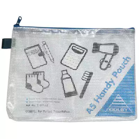 Picture of COLBY HANDY POUCH PENCIL CASE ZIP CLOSURE A5 BLUE