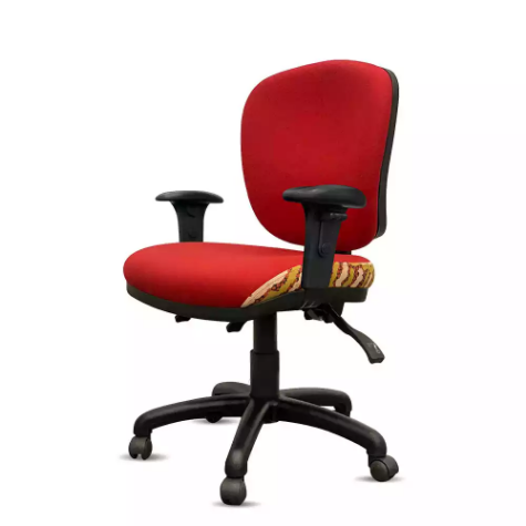 Picture of ORANGE DUST SPECTRUM ALICE OFFICE CHAIR WITH ARMS MEDIUM BACK 510 X 490 X 880MM OCHRE RED