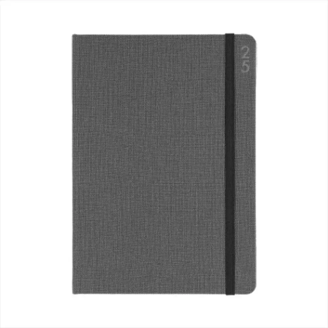 Picture of DEBDEN DESIGNER D38.P98 DIARY WEEK TO VIEW A5 CHARCOAL