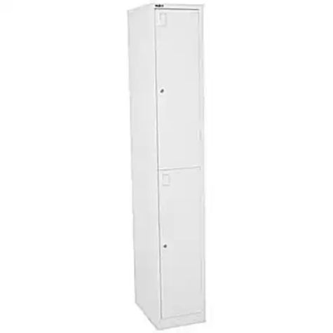 Picture of GO STEEL LOCKER 2 DOOR 305 X 455 X 1830MM WHITE CHINA