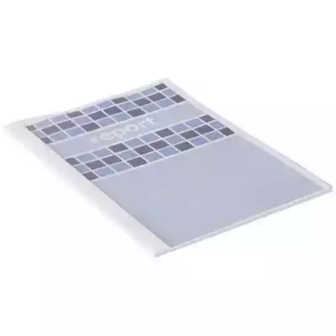 Picture of GBC THERMAL BINDING COVER 1.5MM A4 WHITE BACK / CLEAR FRONT PACK 100