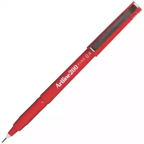 Picture of ARTLINE 200 FINELINER PEN 0.4MM BRIGHT RED