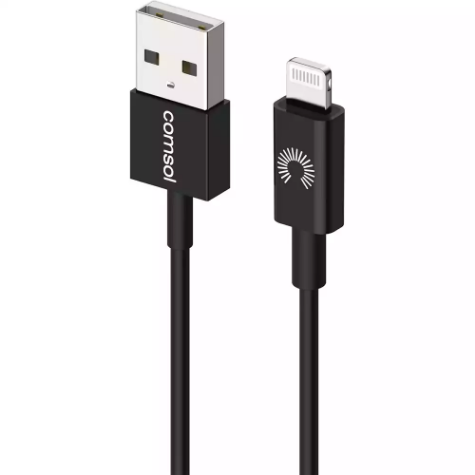 Picture of COMSOL APPLE LIGHTNING TO USB CABLE 1.2M BLACK