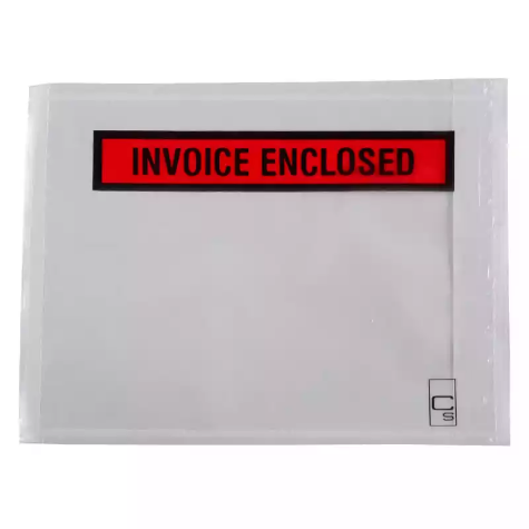 Picture of PACKAGING ENVELOPE (DOCULOPE) INVOICE ENCLOSED 155 X 115MM WHITE/YELLOW BOX 100