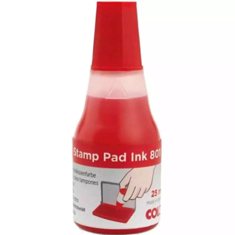 Picture of COLOP 801 STAMP PAD INK REFILL 25ML RED