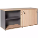 Picture of RAPID WORKER SLIDING DOOR CREDENZA 1800 X 450MM OAK/IRONSTONE