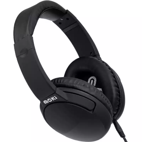 Picture of MOKI NOISE CANCELLATION HEADPHONES BLACK