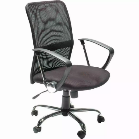 Picture of SYLEX STAT TASK CHAIR MEDIUM BACK 1-LEVER ARMS MESH BLACK