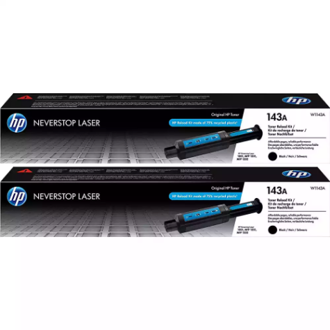 Picture of HP W1143A 143A TONER CARTRIDGE BLACK PACK 2