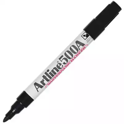 Picture of ARTLINE 500A WHITEBOARD MARKER BULLET 2MM BLACK