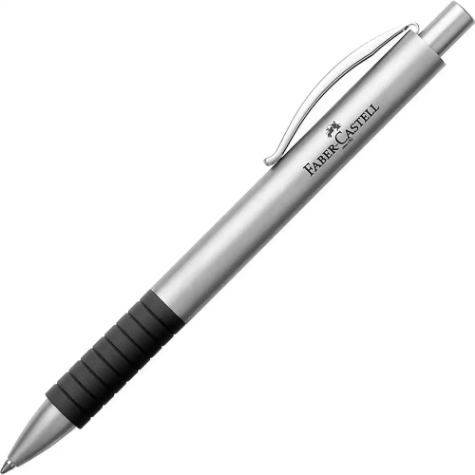 Picture of FABER-CASTELL ESSENTIO METAL BALLPOINT PEN SILVER MATT