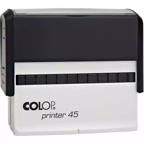 Picture of COLOP P45 CUSTOM MADE PRINTER SELF-INKING STAMP 82 X 25MM