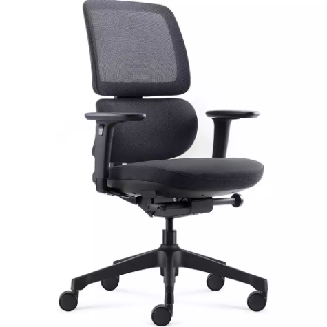 Picture of RAPIDLINE ORCA CHAIR HIGH MESH BACK ARMS BLACK