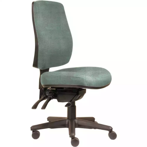 Picture of ERGOSELECT SPARK ERGONOMIC CHAIR HIGH BACK 3 LEVER SEAT SLIDE BLACK NYLON BASE CLOUD