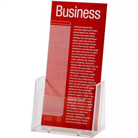 Picture of ESSELTE BROCHURE HOLDER FREE-STANDING 1 TIER DL CLEAR