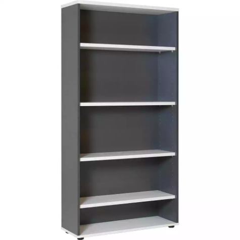 Picture of RAPID WORKER BOOKCASE 4 SHELF 900 X 315 X 1800MM WHITE/IRONSTONE