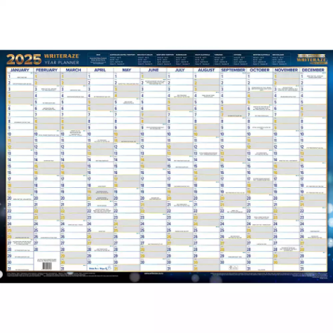 Picture of COLLINS WRITERAZE 11800 QC EXECUTIVE YEAR PLANNER FRAMED 700 X 1000MM