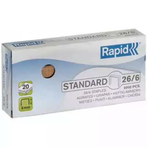 Picture of RAPID COPPER STAPLES 26/6 BOX 1000