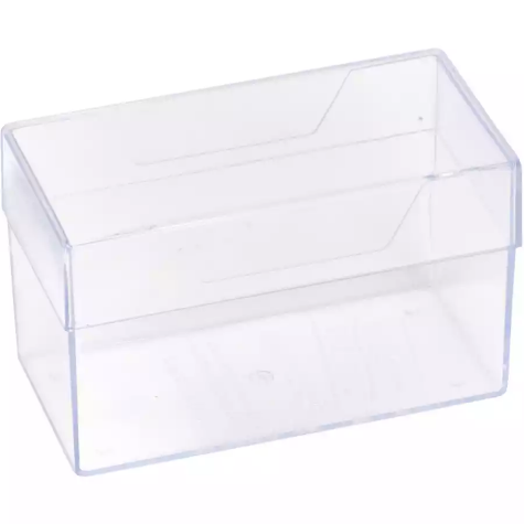 Picture of DEFLECTO BUSINESS CARD BOX 100 X 60 X 50MM CLEAR