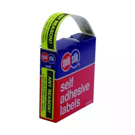 Picture of QUIKSTIK LABEL ANY REASON DISPENSER W19 X L63MM BOX 125