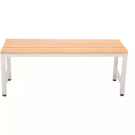 Picture of RAPIDLINE SINGLE SIDED BENCH SEAT 1000 X 360 X 400MM SILVER GREY/LIGHT OAK