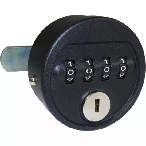 Picture of STEELCO CM-17 ROUND COMBINATION LOCKER PADLOCK BLACK