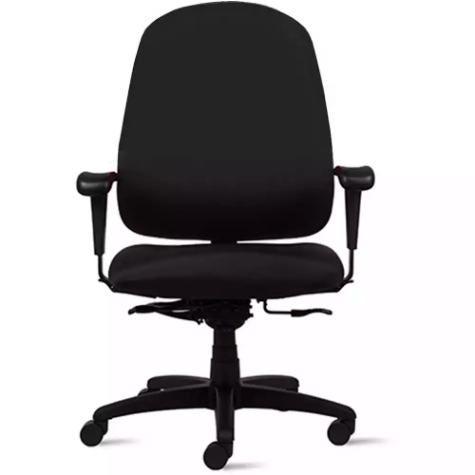 Picture of DURO PLUS HEAVY DUTY TASK CHAIR HIGH BACK ARMS BLACK