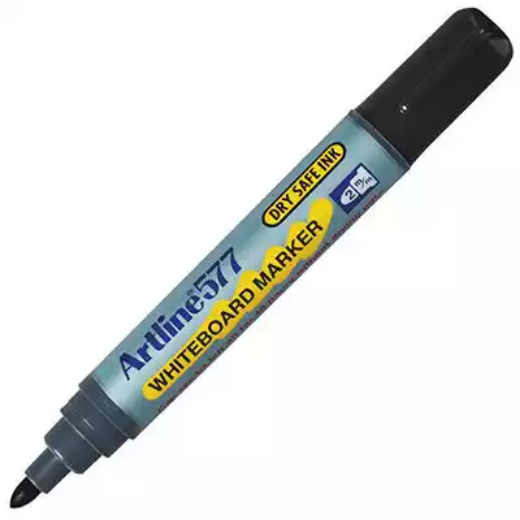 Picture of ARTLINE 577 WHITEBOARD MARKER BULLET 3MM BLACK