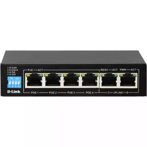 Picture of D-LINK DGS-F1006P-E 6-PORT GIGABIT POE SWITCH