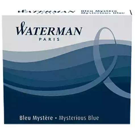 Picture of WATERMAN FOUNTAIN PEN INK CARTRIDGE INSPIRED BLUE PACK 8