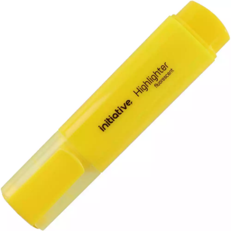 Picture of INITIATIVE HIGHLIGHTER CHISEL YELLOW