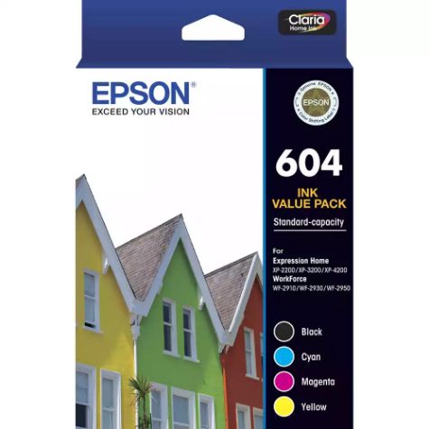 Picture of EPSON 604 INK CARTRIDGE VALUE PACK