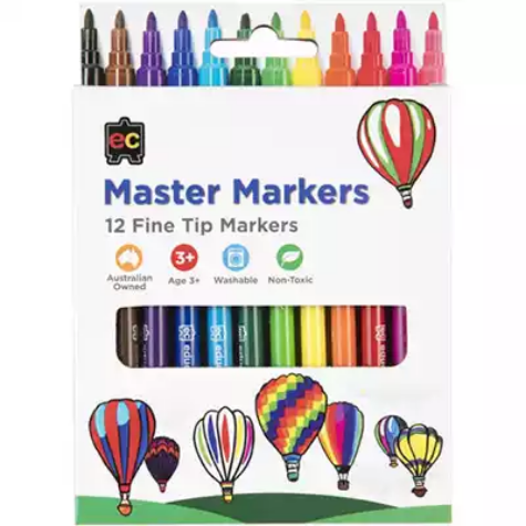 Picture of EDUCATIONAL COLOURS MASTER MARKERS PACK 12