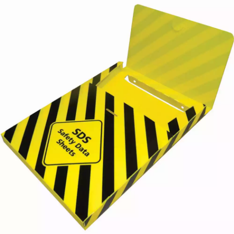 Picture of BRADY SDS SAFETY DATA SHEET BOX WALL-MOUNTED BLACK/YELLOW