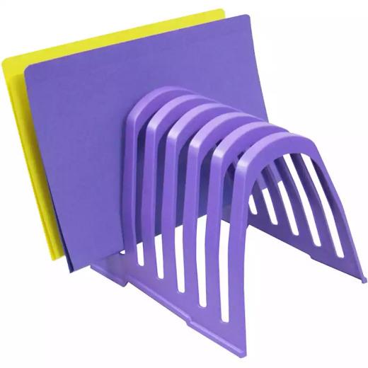 Picture of ITALPLAST PLASTIC STEP FILE ORGANISER GRAPE