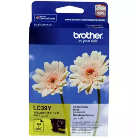 Picture of BROTHER LC39Y INK CARTRIDGE YELLOW