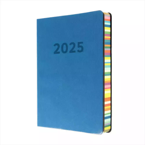 Picture of COLLINS RAINBOW EDGE ED151.U57 DIARY DAY TO PAGE A5 BLUE