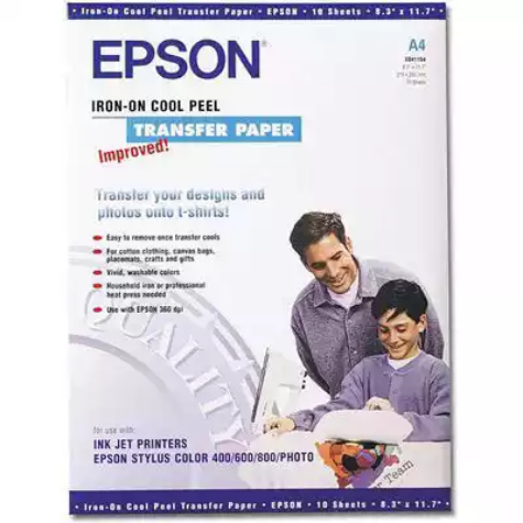 Picture of EPSON IRON-ON TRANSFERS PAPER A4 124GSM WHITE PACK 10