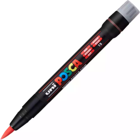 Picture of POSCA PCF-350 PAINT MARKER BRUSH TIP RED