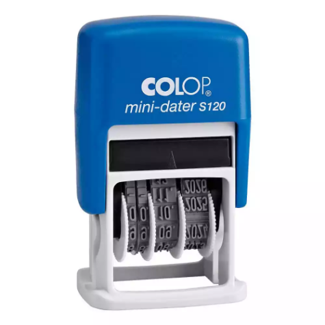 Picture of COLOP S120 MINI-DATER PRINTER SELF-INKING STAMP 4MM BLACK