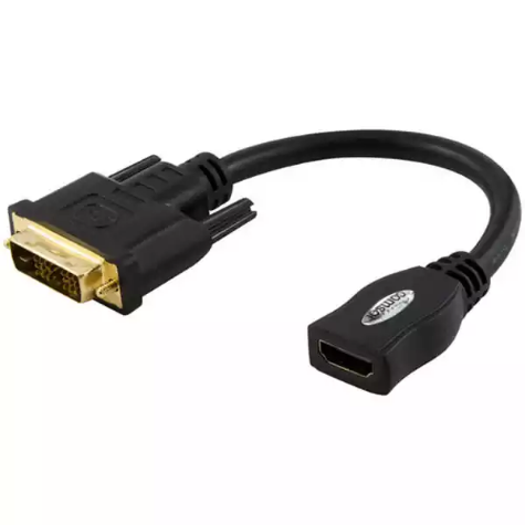 Picture of COMSOL ADAPTER DVI-D SINGLE LINK MALE TO HDMI FEMALE 200MM BLACK